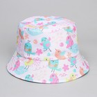 Панама детская для девочки «Птички», 52-54 - фото 48355361