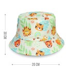 Панама детская для девочки «Зверята», р-р. 52-54 см - фото 24446965