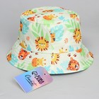 Панама детская для девочки «Зверята», р-р. 52-54 см - фото 24446967