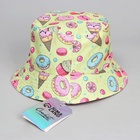 Панама детская для девочки «Вкусняшки», р-р 52-54 - фото 26408042