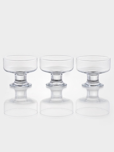 Креманки Paşabahçe Ice ville, 265 мл, для мороженого, набор 3 шт., стекло, прозрачные