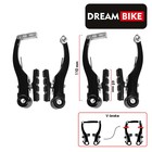 Тормоз Dream Bike V-brake, алюминий, рамки 110 мм, колодки 65 мм, цвет чёрный - фото 9798612