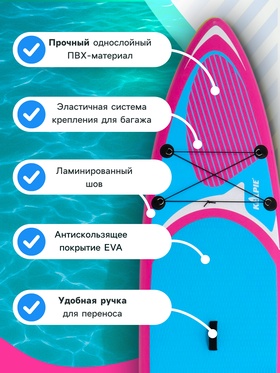 SUP доска надувная универсальная KELPIE 11", 335х80х15 см