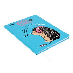 

Дневник универсальный для 1-11 класса Music Hedgehog, твёрдая обложка, искусственная кожа, тиснение фольгой, ляссе, 80 г/м2