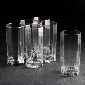 Набор высоких стеклянных стаканов Kosem, 380 мл, 6 шт