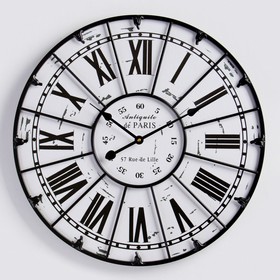 Часы настенные, серия: Лофт, "Бирмингем", плавный ход, d-60 см
