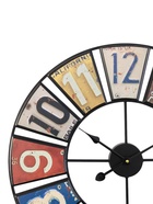 Часы настенные интерьерные «Номера», серия: Лофт, дерево, металл, бесшумные, плавный ход, d=50 см, от батарейки 1хАА - Фото 3