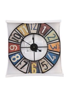 Часы настенные интерьерные «Номера», серия: Лофт, дерево, металл, бесшумные, плавный ход, d=50 см, от батарейки 1хАА - Фото 6