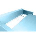 Прямой диван «Марсель», механизм тик-так, блок независимых пружин, велюр, цвет синий - Фото 4