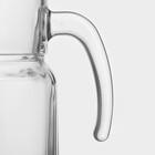 Кувшин Paşabahçe Light blue, 1.7 л, стекло, красная крышка, прозрачный - Фото 5