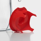 Кувшин Paşabahçe Light blue, 1.7 л, стекло, красная крышка, прозрачный - Фото 3