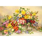 Набор для вышивки лентами «Первоцветы», 25 × 36 см - фото 110052344