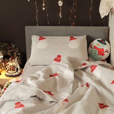 Постельное бельё 1.5-спальное «Этель. Снеговики», бязь