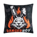 Подушка Этель "Danger Boy", 40*40 см, 100% п/э, велюр - фото 9800313