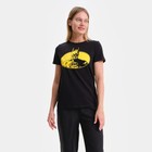 Футболка женская "Batman", цвет чёрный, размер 54 - фото 24242456