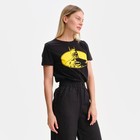 Футболка женская "Batman", цвет чёрный, размер 54 - фото 24242457