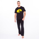 Футболка мужская "Batman", цвет черный, р-р 50 - фото 24242478