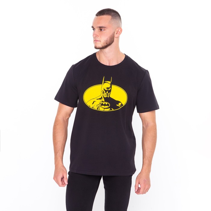 Футболка мужская Batman, чёрная, размер 54 - Фото 1