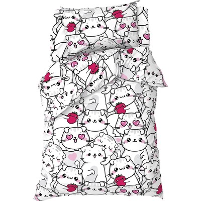 Постельное бельё 1.5-спальное «Этель» Sweet cats, бязь