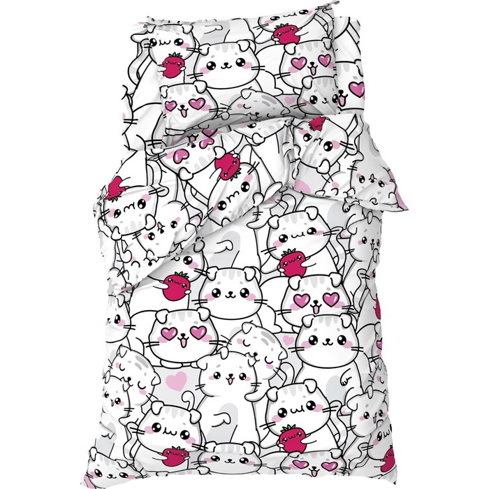 Постельное бельё 1.5-спальное «Этель» Sweet cats, бязь - Фото 1