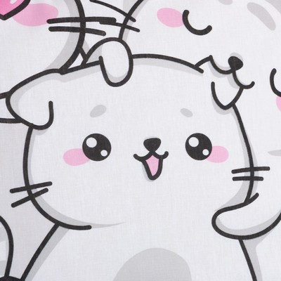 Постельное бельё 1.5-спальное «Этель» Sweet cats, бязь