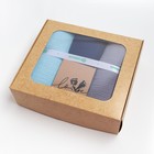 Подарочный набор пелёнок муслиновых Крошка Я "Blue", 130х100см, 3шт, 100 хлопок - Фото 6