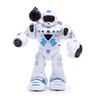 Робот «Герой», световые и звуковые эффекты, работает от батареек, цвет синий - фото 8956175