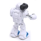 Робот «Герой», световые и звуковые эффекты, работает от батареек, цвет синий - фото 3875733