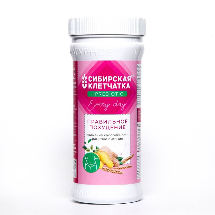 Сибирская клетчатка 2.0 Правильное похудение, с пребиотиками, 300 г - Фото 1