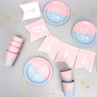 Посуда бумажная одноразовая на гендер-пати «Мальчик /Девочка» - Фото 2