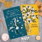 Набор полотенец кухонных «Доляна» Hello spring, 35×60 см -2 шт., хлопок 100%, вафля 160 г/м² - Фото 3
