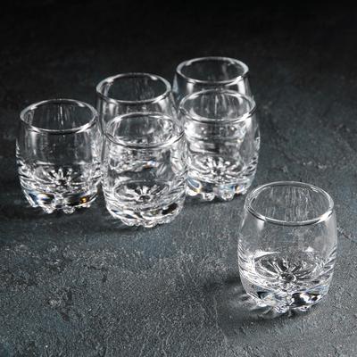 Набор стопок - шотов для водки Paşabahçe Sylvana, 80 мл, 6 шт., стекло, прозрачный