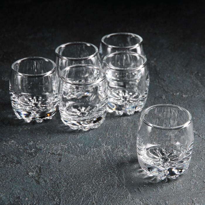 Набор стопок - шотов для водки Paşabahçe Sylvana, 80 мл, 6 шт., стекло, прозрачный - Фото 1