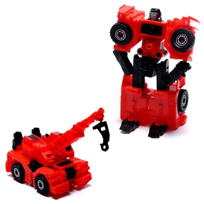 Роботы «Строительный отряд», с трансформацией, собираются в 1 робота, 3 штуки, в пакете 54830
