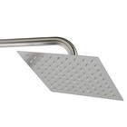 Душевая система ZEIN Z1007, смеситель, тропическая и ручная лейки квадрат, стойка, сатин - Фото 7