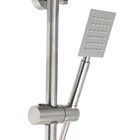 Душевая система ZEIN Z1007, смеситель, тропическая и ручная лейки квадрат, стойка, сатин - Фото 8
