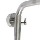 Душевая система ZEIN Z1007, смеситель, тропическая и ручная лейки квадрат, стойка, сатин - Фото 10