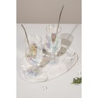 Бокал стеклянный «Бонитас», 400 мл, с гальваническим покрытием, цвет перламутровый - Фото 3