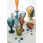 Набор для напитков из стекла «Круиз», 7 предметов: кувшин 1,1 л, 6 бокалов 300 мл, цвет зелёный - фото 9025071