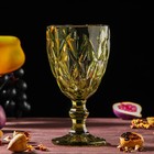 Набор для напитков из стекла «Круиз», 7 предметов: кувшин 1,1 л, 6 бокалов 300 мл, цвет зелёный - фото 9025067