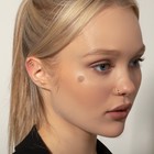 Пирсинг в крыло носа «Веточка», L=1,5 см, цвет белый в золоте - фото 30795317