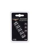 Колпачки на вентиль CARTAGE, хром, набор 5 шт. 7343010