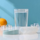 Стакан с крышкой и колбой, 600 мл, 9,8×9,8×16 см, тритан, цвет МИКС - фото 24476421