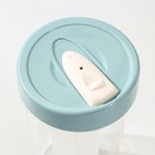 Стакан с крышкой и колбой, 600 мл, 9,8×9,8×16 см, тритан, цвет МИКС - фото 24476422