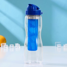 Бутылка с колбой «Свежесть», 700 мл, 7,6×9,8×23,8 см, цвет МИКС