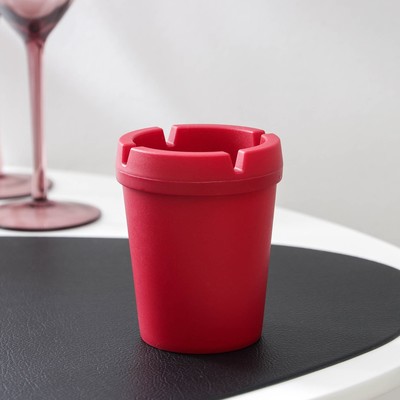 Пепельница пластиковая, 10×8 см, МИКС