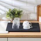 Сушилка для посуды BARONESS, 40.5×33 см, чёрная - Фото 2