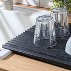 Сушилка для посуды BARONESS, 40.5×33 см, чёрная - Фото 3