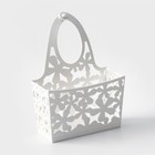 Подставка для губки «Гармония», 13×18×6 см, цвет белый - Фото 1