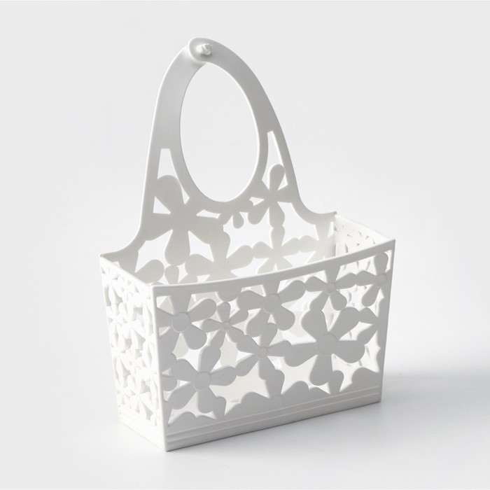 Подставка для губки «Гармония», 13×18×6 см, цвет белый - Фото 1